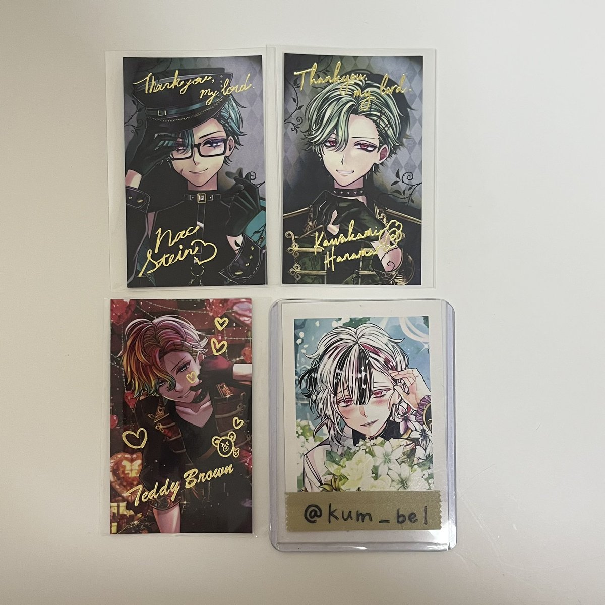 kum_bel's tweet photo. 【交換】あくねこ 悪魔執事と黒い猫 バレンタイントレカ風カード トレカ クリアカード

譲 : ロノ アモン ナック ��ルーレ ミヤジ ハナマル ユーハン　テディ

求 : ベリアン

箔↔︎箔(同柄優先)

検索からでもお気軽にお声掛けください🙌🏻 https://t.co/fsP869QrS4