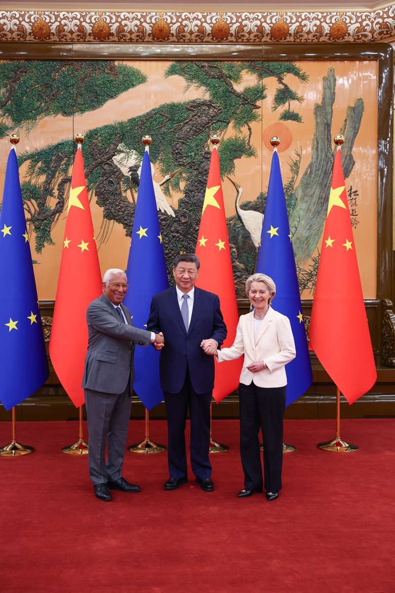 Parlimag's tweet photo. As major markets and global actors, the cooperation between China and the EU can support multilateralism and a more balanced international order, write @AmbCaiRun. Partner content