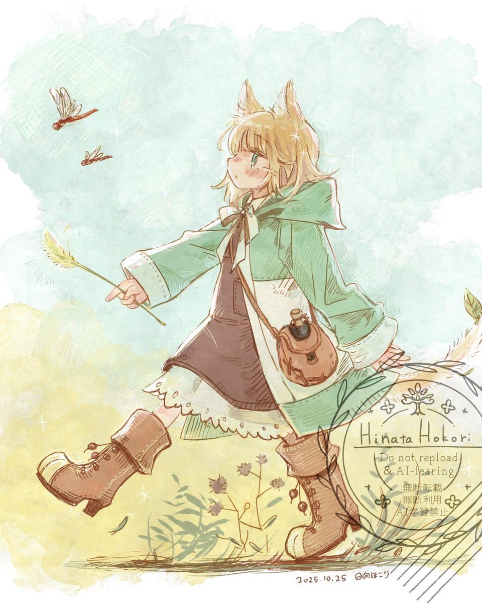 #私はこういう絵を描いています
一次創作で優しい雰囲気のファンタジーを描いています！