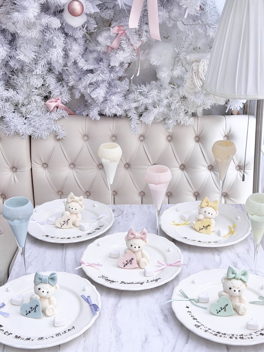 out RIN様 ホワイト シャビー* クリスマス ガーデン 🎀🤍🧸🎀🤍🧸🎀🤍🧸🎀🤍🧸🎀 🤍🎂あなたの推し×お友達の推し