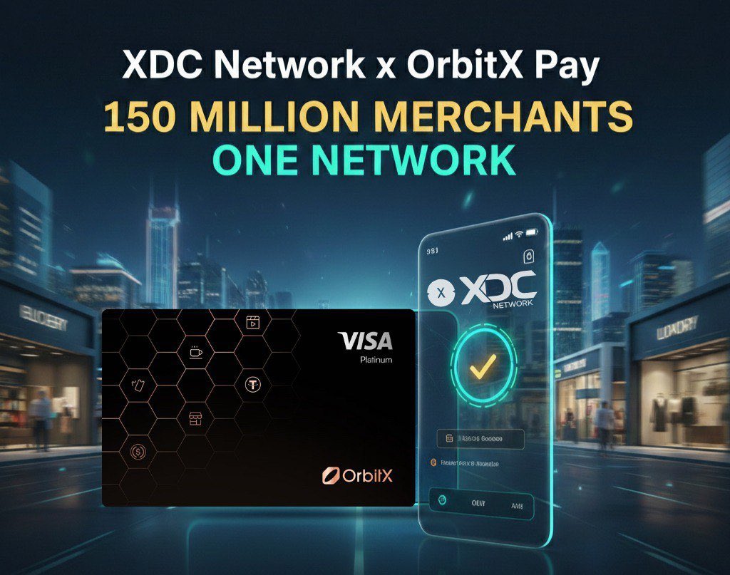 🚀 Real-world stablecoin spending is here. #XDC‼️#USDC #VISA

With <a href="/OrbitX_Pay/">OrbitX</a> , <a href="/XDCNetwork/">XDC Network</a>  enables $USDC payments at 150M+ merchants worldwide where #Visa is accepted. 💳🌍

This is the bridge between #Web3 and real commerce.

globenewswire.com/news-release/2…