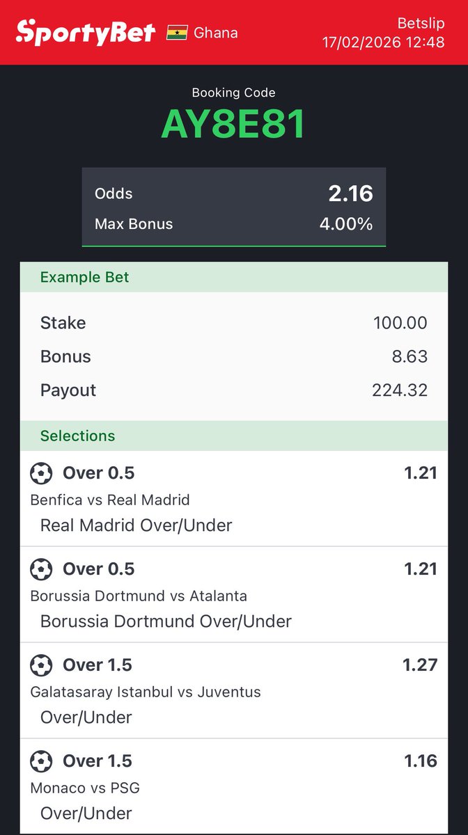 freespacely's tweet image. UCL picks for high stakes

AY8E81

sportybet
