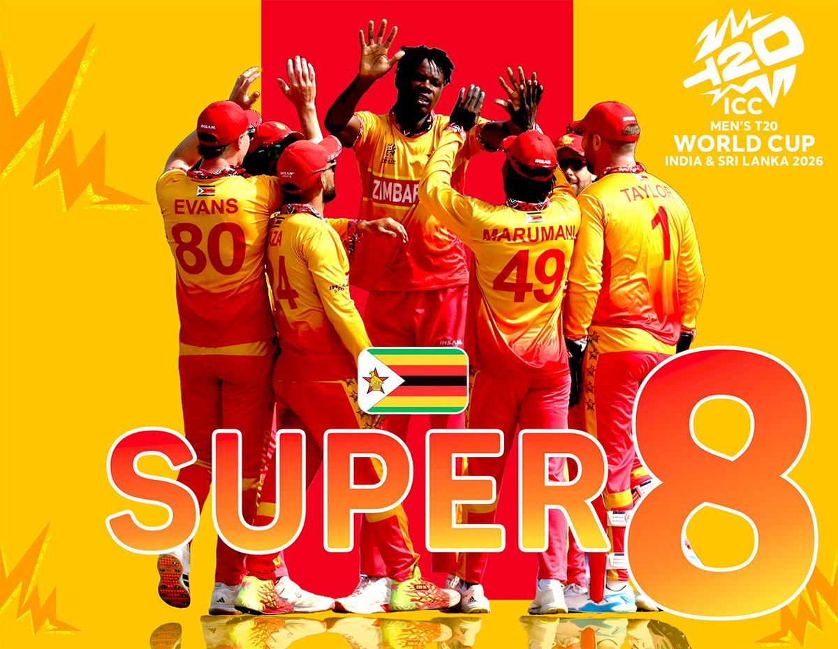 Gondal_hon's tweet photo. Congratulations @ZimCricketv 👏👏👏
#ZIMvIRE #T20WorldCup2026 #T20WorldCup https://t.co/NqtezHDxaz