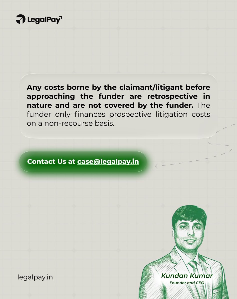 Funding is most effective when structured at the right time.Costs already incurred typically cannot be reimbursed.

LegalPay supports the upcoming stage of your case,so you can move forward with clarity and financial backing.

#legalpay