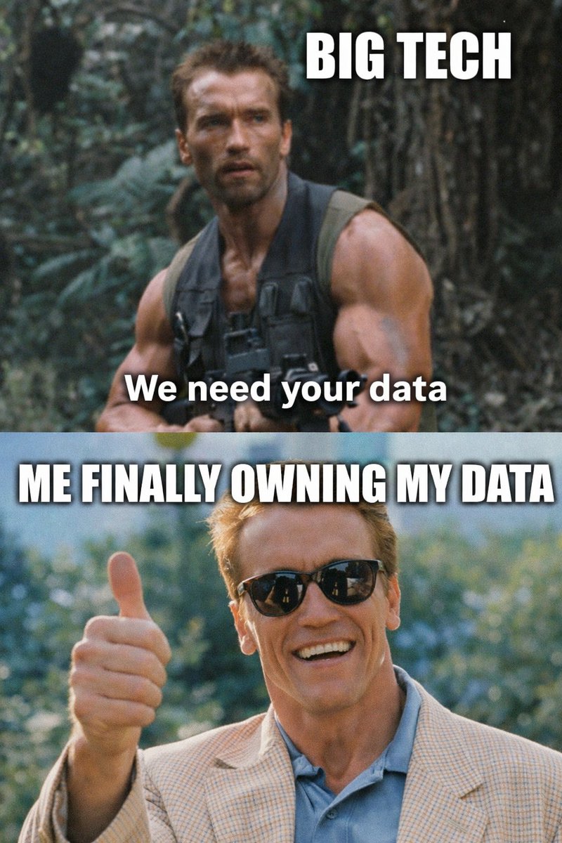 Big Tech always wants your data… but owning it yourself feels way better! Protect your digital life and enjoy the freedom of true data ownership. 🔒😎 <a href="/DataHaven_xyz/">DataHaven 🫎</a>