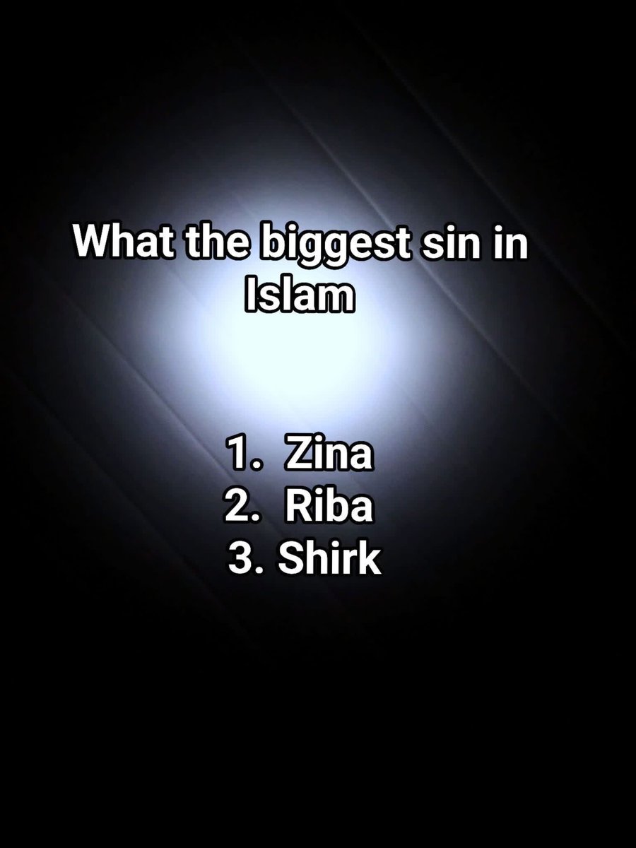 What is the biggest sin in Islam??