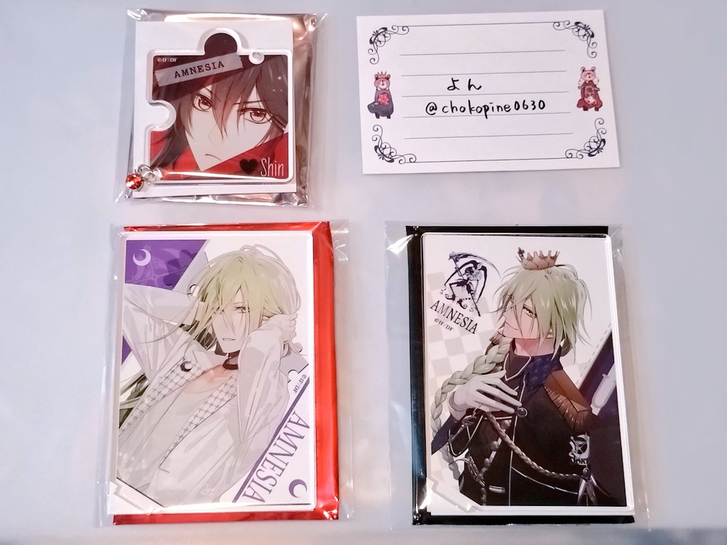 交換】AMNESIA オトスト バレンタイン アクスタ アクキー パルカ 譲