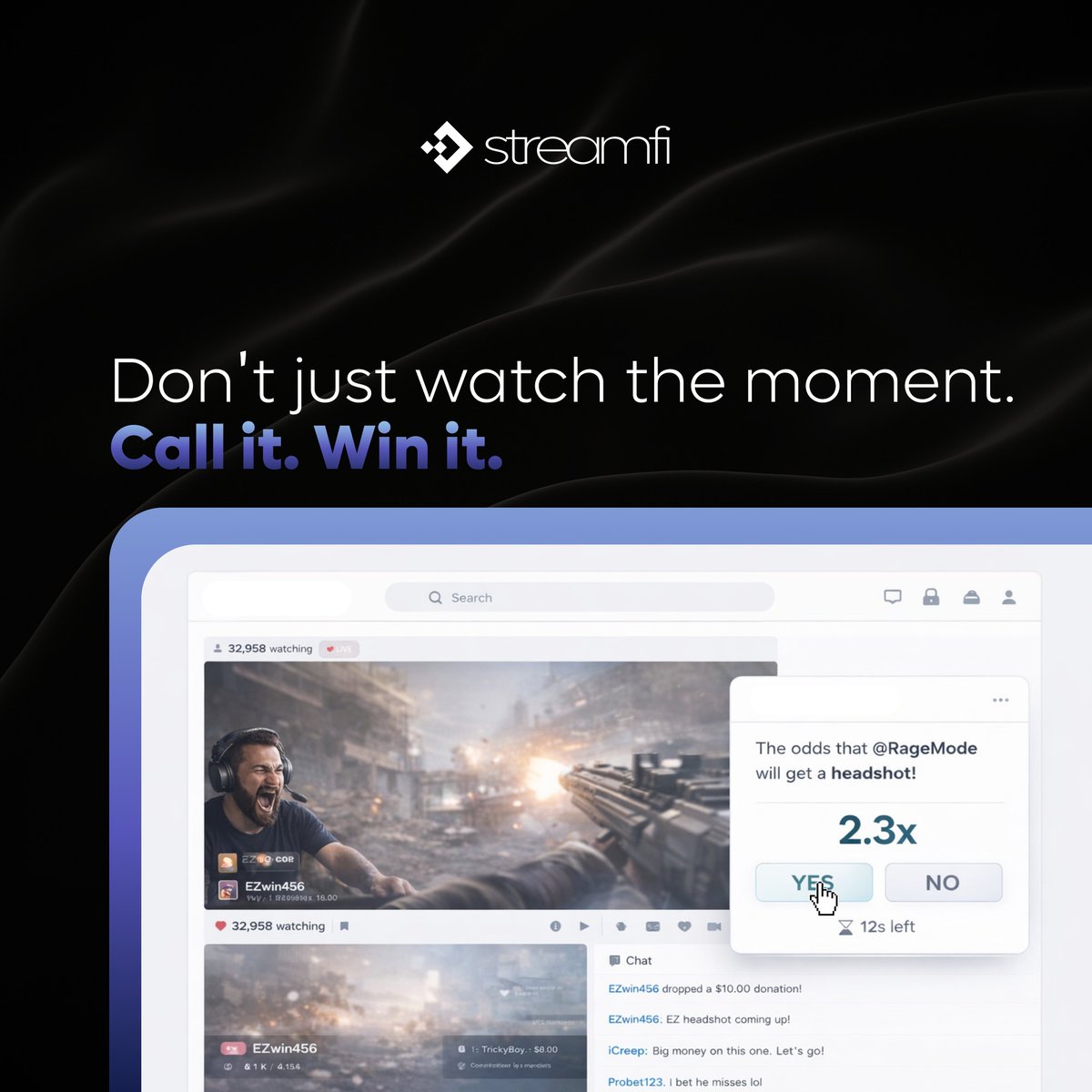 streamclaws's tweet photo. what if watching streams wasn’t passive…
and you could predict every moment live?

building 👀 https://t.co/L6EVRcmABk