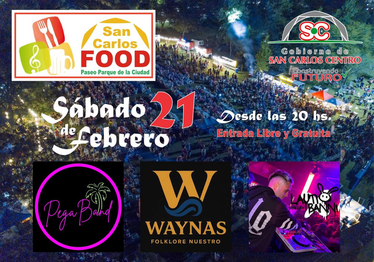 ESTE SÁBADO: SAN CARLOS FOOD
facebook.com/share/p/1DNnza…