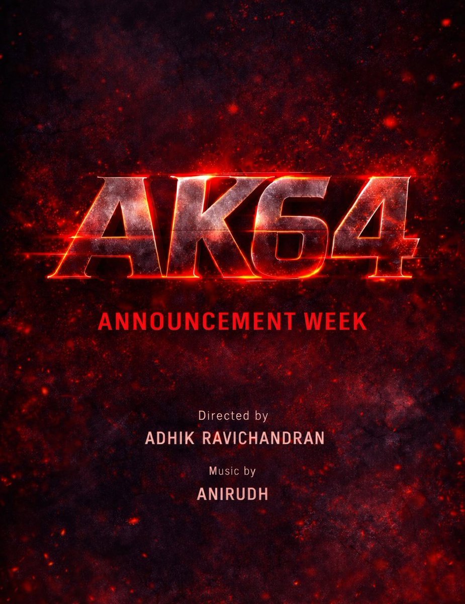 #AK64 ANNOUNCEMENT LOADING 😎🔜 

#AjithKumar 🐉 #Adhik 🐉 #Anirudh 🐉