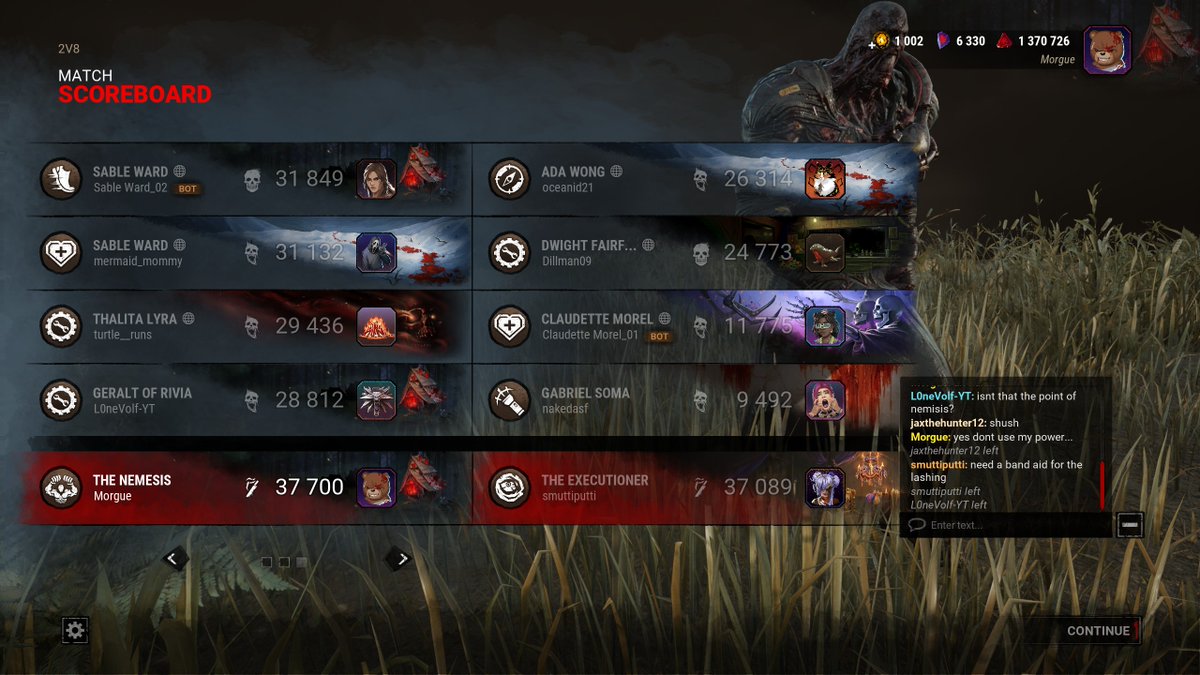 DeadlyDeadMorg's tweet photo. happened before my trip but hope the dude was using satire, context i only used my power to down people.  I used the whip while friend was doing mori to add to the mori. Player dc'ed before mori. https://t.co/Wbqdc4PhPZ