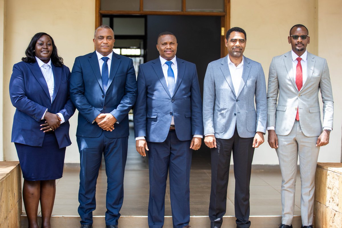 husseinmoha's tweet photo. This morning, alongside the newly elected CECAFA President, Paulos Weldehaimanot, Interim Executive Director Jean Sseninde and FKF officials we paid a courtesy call to the Sports PS Elijah Mwangi.

We discussed collaborative strategies and identified areas of synergy to drive growth and success of football in the region.

We later took a tour of the Talanta Sports Stadium to see the progress ahead of the upcoming Pamoja AFCON tournament.