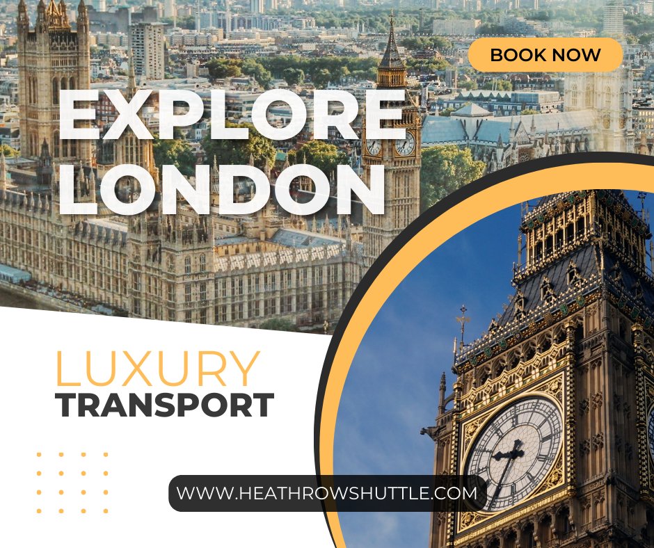 Explore London with comfort, class, and reliability. Book your luxury transport today. 🚘🇬🇧

#ExploreLondon #LuxuryTransport #LondonTravel #PrivateHire #AirportTransfer #HeathrowShuttle #TravelInStyle