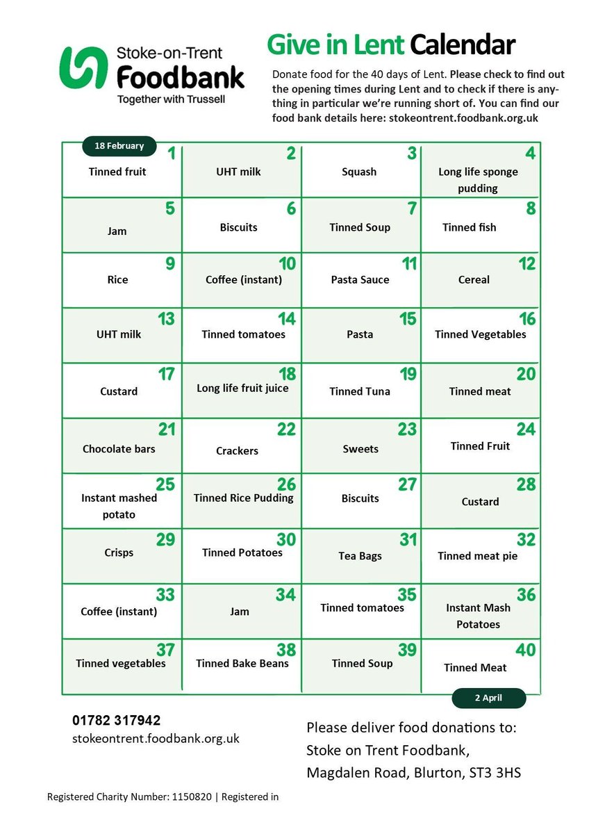 Stoke-on-Trent Foodbank tweet media