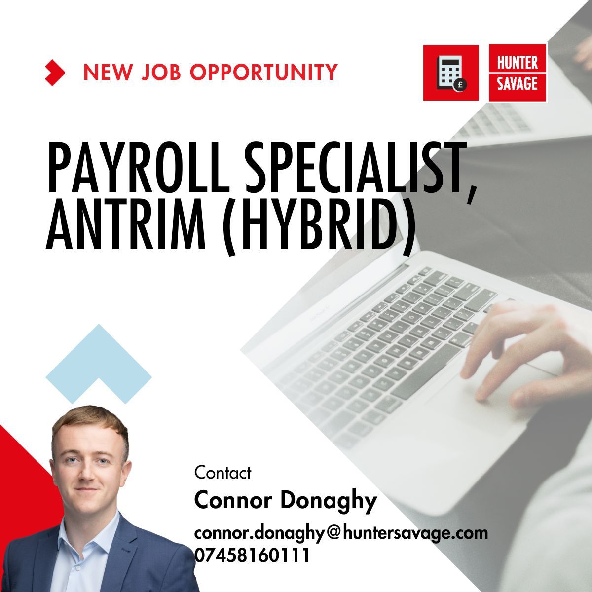 💼Payroll Specialist | Antrim (Hybrid)

12–18 month contract with strong potential to become permanent.
Join a growing employer with a supportive finance team and flexible working
✅Hybrid + flexible hours
✅Strong culture
✅Long-term prospects

📩 connor.donaghy@huntersavage.com
