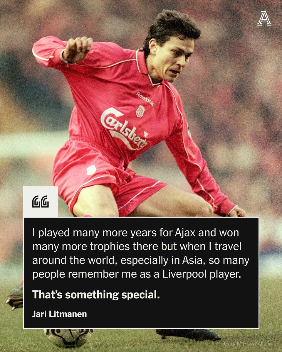 TheAthleticFC's tweet photo. “I dreamed about playing for one of Europe’s big clubs. I ended up playing for three of them…”

Jari Litmanen won the Champions League with Ajax, helped Liverpool claim a treble and is honoured with a statue in Finland.

So why do some feel he underachieved?

He tells @JamesPearceLFC about his rollercoaster career - and subsequent health battles ⤵️

🔗 https://t.co/PoisRFlYMg