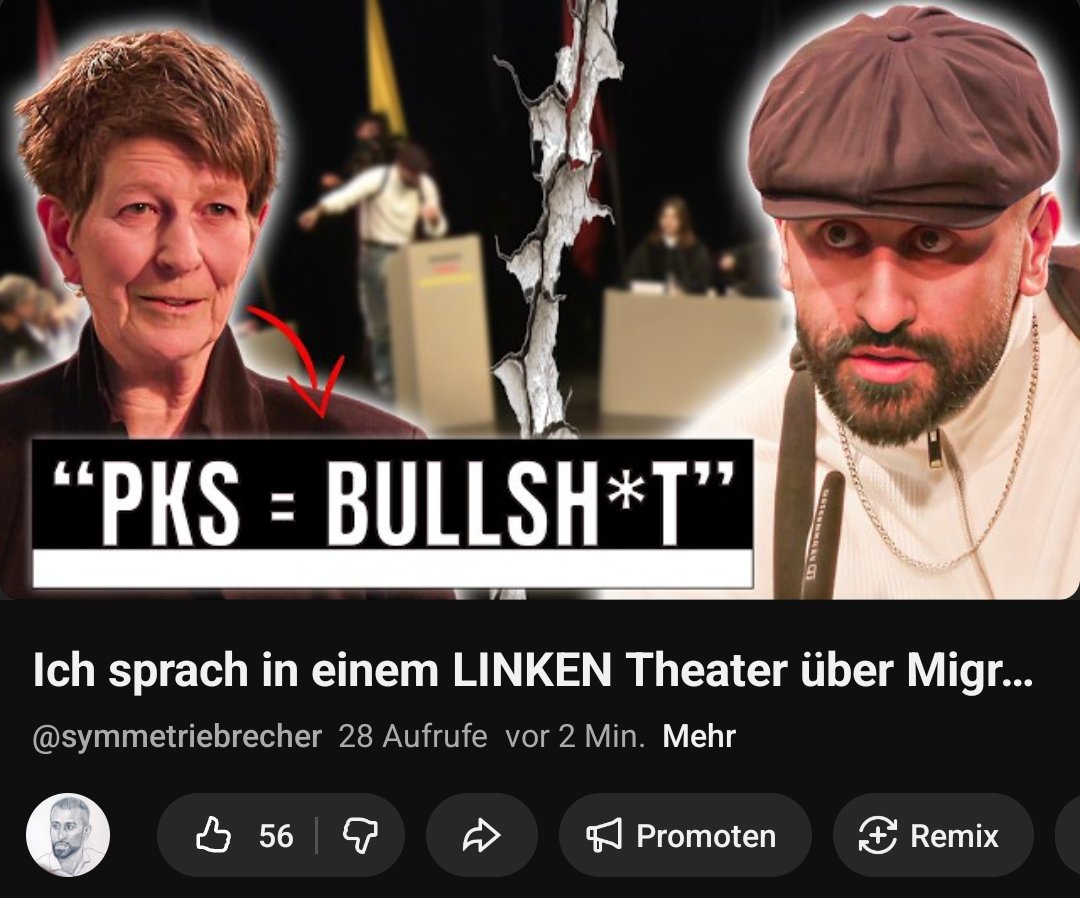 Linksanwältin: "PKS-Zahlen = BULLSHIT*T" und alle gegen mich - seht selbst wie das ausging:
youtu.be/OcHak3FDwJg?si…