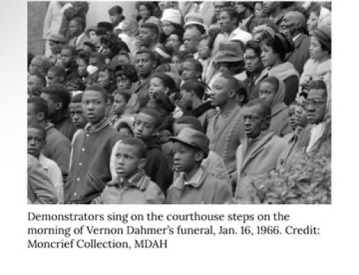 Vernon Dahmer was a Civil Rights leader and the President of the NAACP in Hattiesburg, MS. 

Dahmer was murdered by the Ku Klux Klan for recruiting Black voters.

Just imagine, four of Dahmer’s sons were serving in the military to “defend democracy,” only to have to bury their