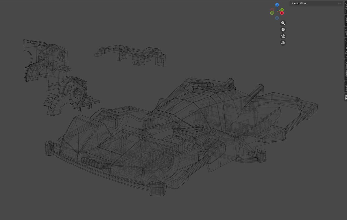メッシュ8割ぐらい出来た。一歩進んで実物見て一歩下がるの繰り返しで全然進まないよ
