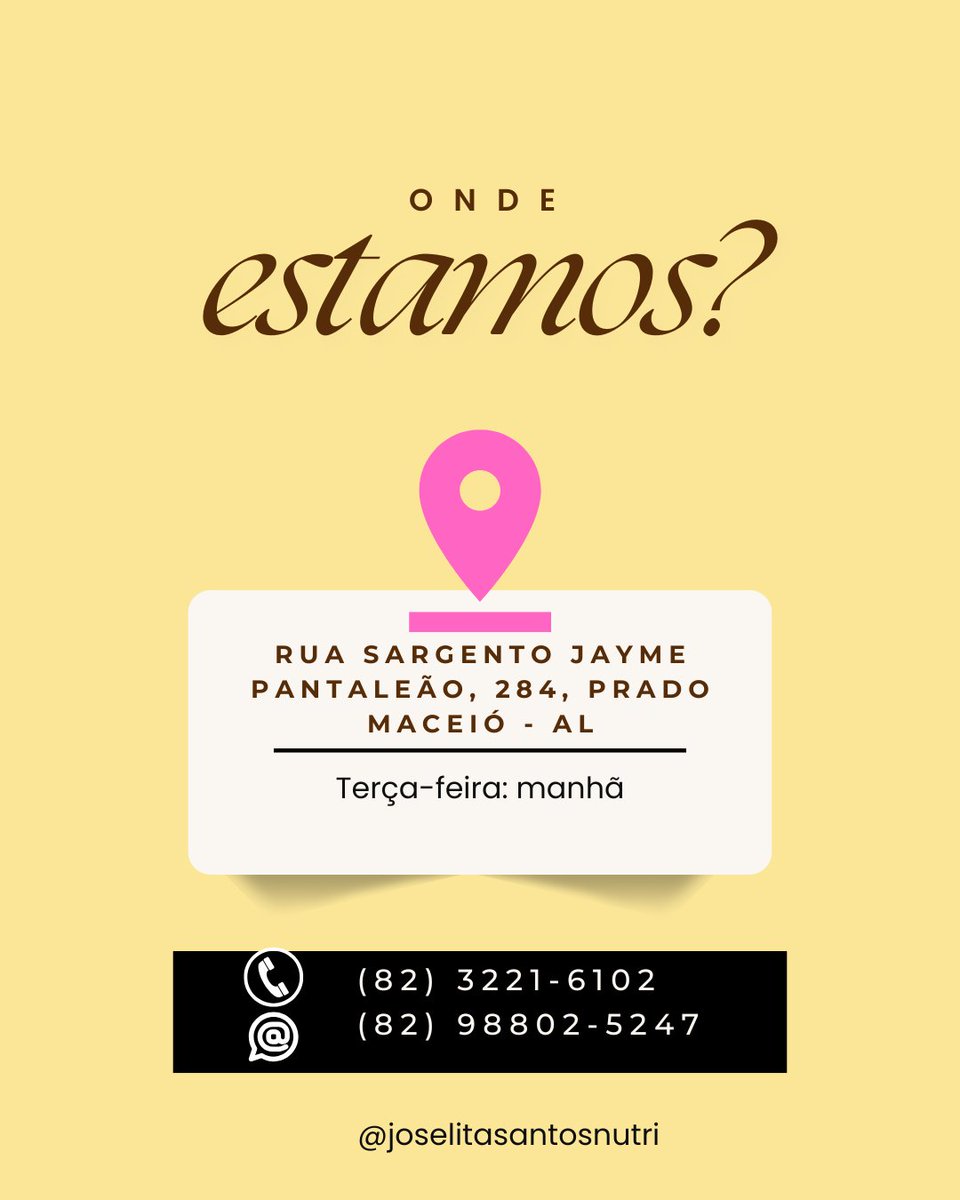 Joselitasantos's tweet photo. A partir do dia 19 de fevereiro, estaremos atendendo em novo endereço: 
Rua Sargento Jayme Pantaleão, 284, Prado. 
Próximo a praça da faculdade, na rua do colégio Pio X. https://t.co/q4T4mOAmFX