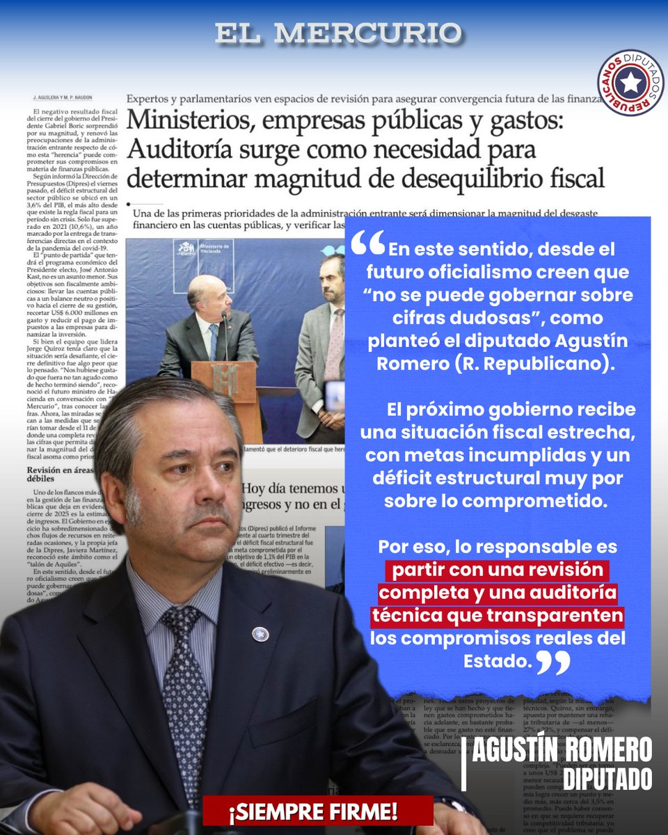 Agustín Romero Diputado🖐 🇨🇱 tweet media