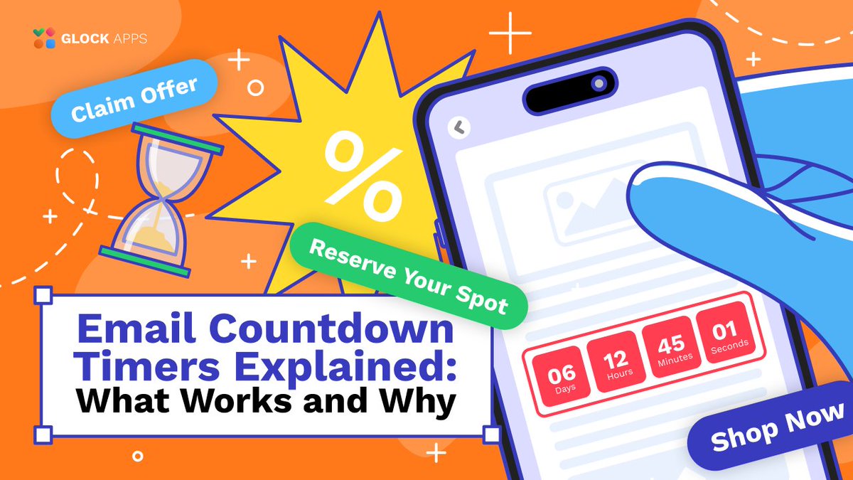 glockapps's tweet photo. Attention in the inbox is fragile. “Later” usually means never.
⌛️That’s why countdown timers have become one of the simplest ways to prompt readers into immediate action.They add a real visual deadline to email instead of just saying “Offer ends tonight”👇https://t.co/RfiTOn4uV2 https://t.co/MPHkA2TG5I