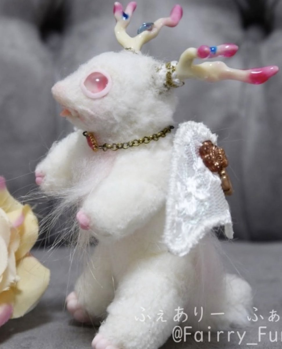 ちびドラゴンちゃん🩷 #ハンドメイド #アートドール