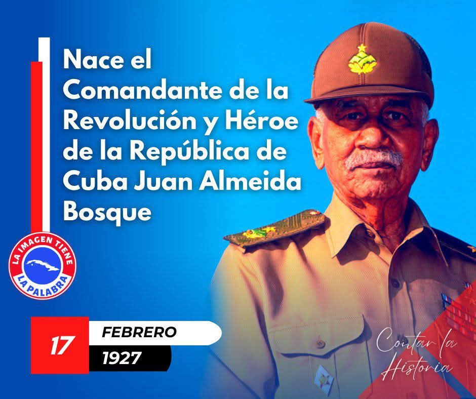 A 99 años de su natalicio recordamos al Comandante que expreso:
AQUI NO SE RINDE NADIE ...
No solo nació un jefe militar,sino  también un artista, compañero y amigo.
#CubaViveEnSuHistoria