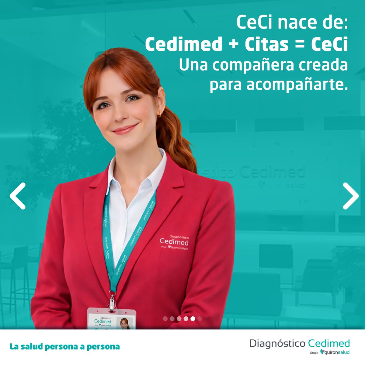 CediMed's tweet photo. ¡Nuevo en Diagnóstico Cedimed!

Te presentamos a CeCi, tu asistente virtual: 

- Respuestas rápidas
- Orientación clara 
- Acompañamiento en cada paso

Escríbenos y conócela… 😉 https://t.co/Poqe2bXKhw