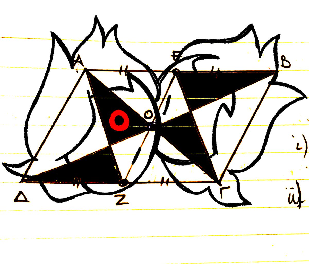 daveymaybe_'s tweet image. i made this before a geometry exam. i failed it