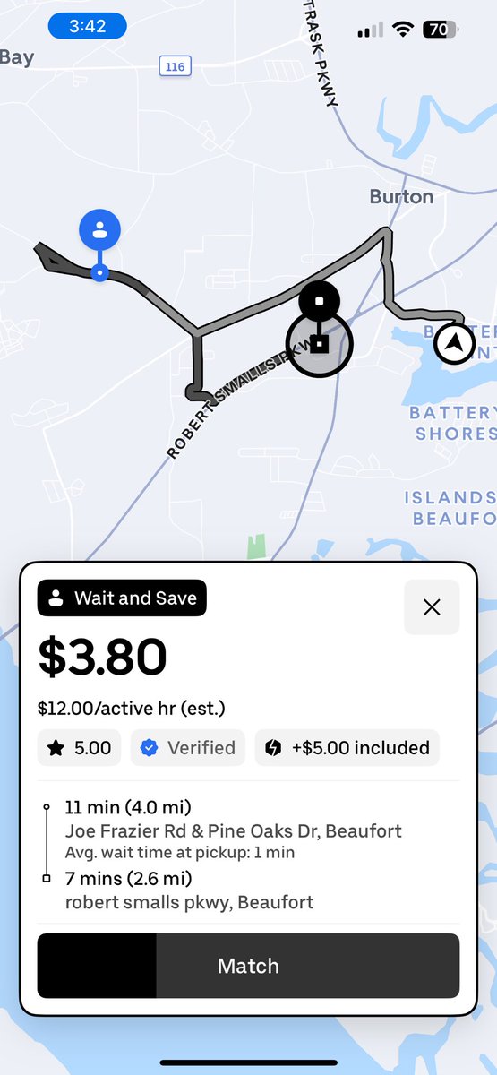 RidesFive's tweet photo. @sergioaved @TheRideshareGuy y’all ever seen uber do this? https://t.co/yNwFlYXeBN