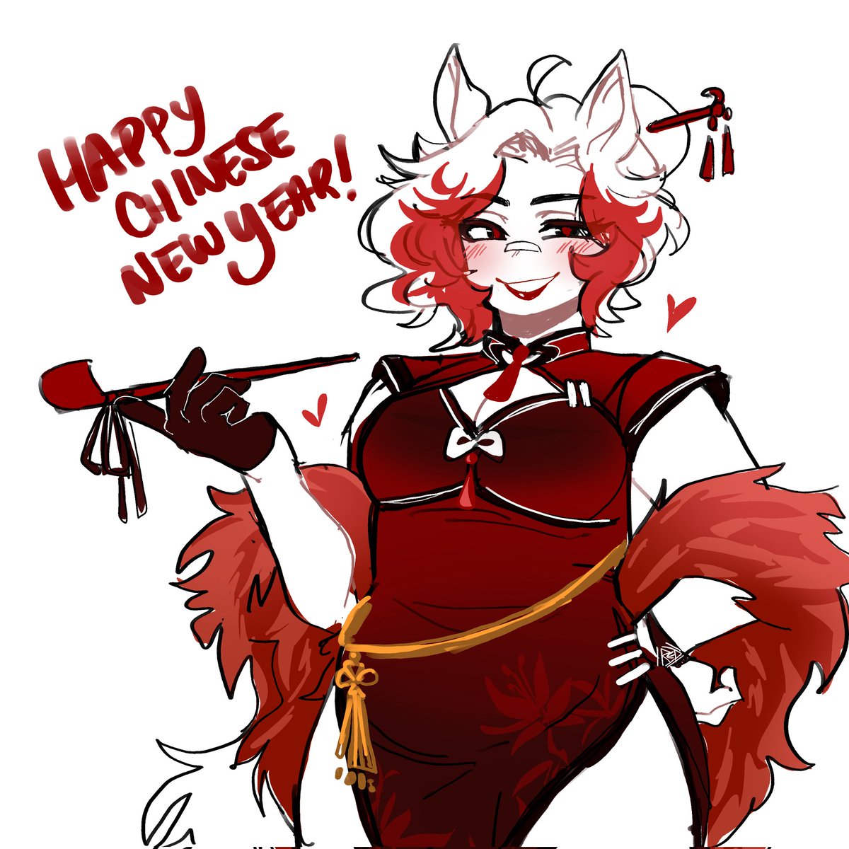 _rookiered_'s tweet image. Late post but here's some Red fire horse 🏮🎋✨  #ChineseNewYear2026