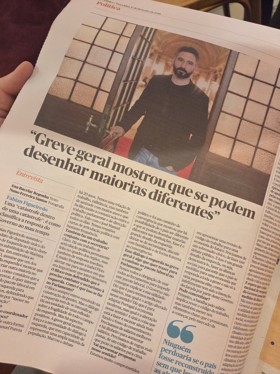 A greve geral mostrou que é possível desenhar maiorias diferentes. Entrevista ao <a href="/Publico/">Público</a> sobre convergência à esquerda, a urgência do salário dar para vida e o desafio das alterações climáticas. O país pode e deve ser diferente.