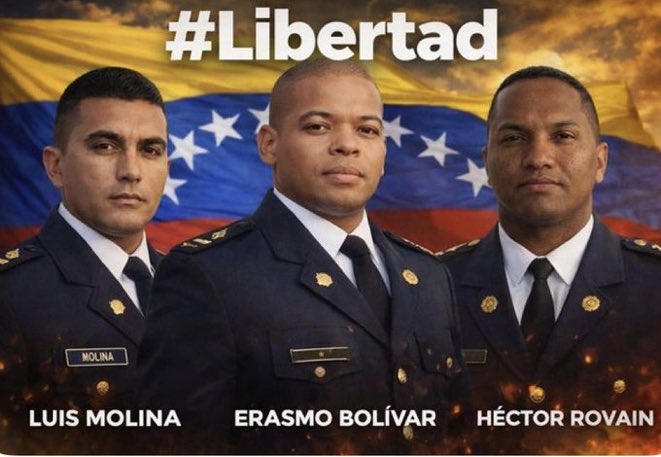 Luis Molina, Erasmo Bolívar y Héctor Rovain llevan más de 20 años encarcelados en Venezuela.
 No olvidamos su valentía al protestar contra el régimen de Chávez.
 Exigimos su libertad inmediata y rendición de cuentas por los años de vida que les han robado injustamente tras las
