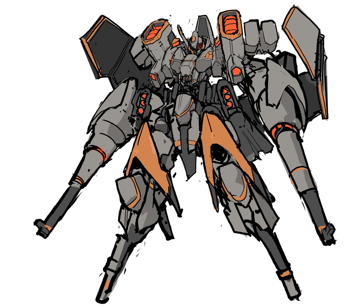 砲戦ロボ
背中の板は翼ではなくシュルツェン