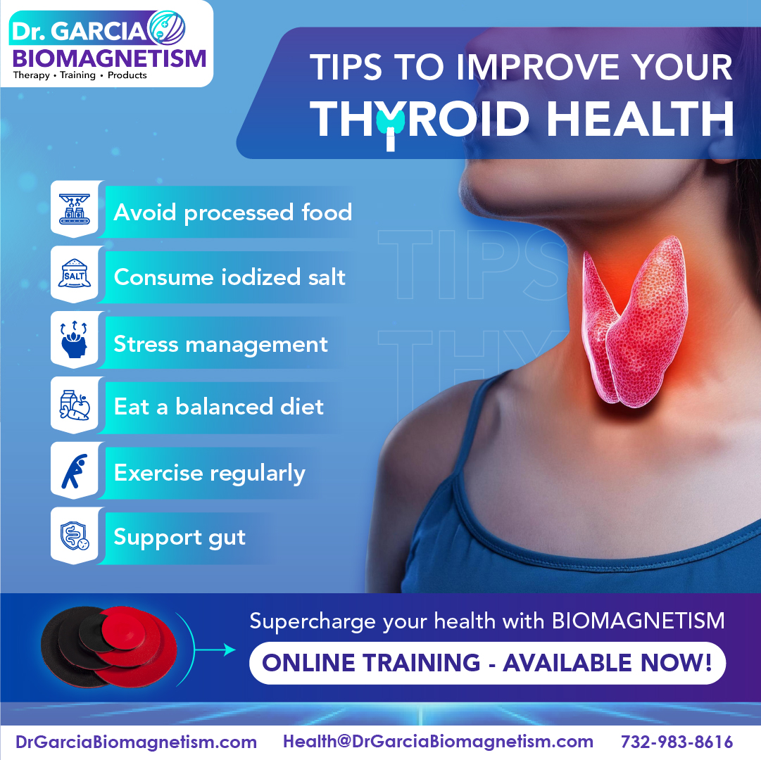 thebiomagnetism's tweet image. Your thyroid controls energy, mood &amp;amp; metabolism! Support it naturally with smart habits and Biomagnetism therapy. 🌿🧲
Balanced nutrition, stress care &amp;amp; gut health can boost thyroid function and overall wellness.
#ThyroidHealth #HolisticHealing  #NaturalWellness #ThyroidSupport