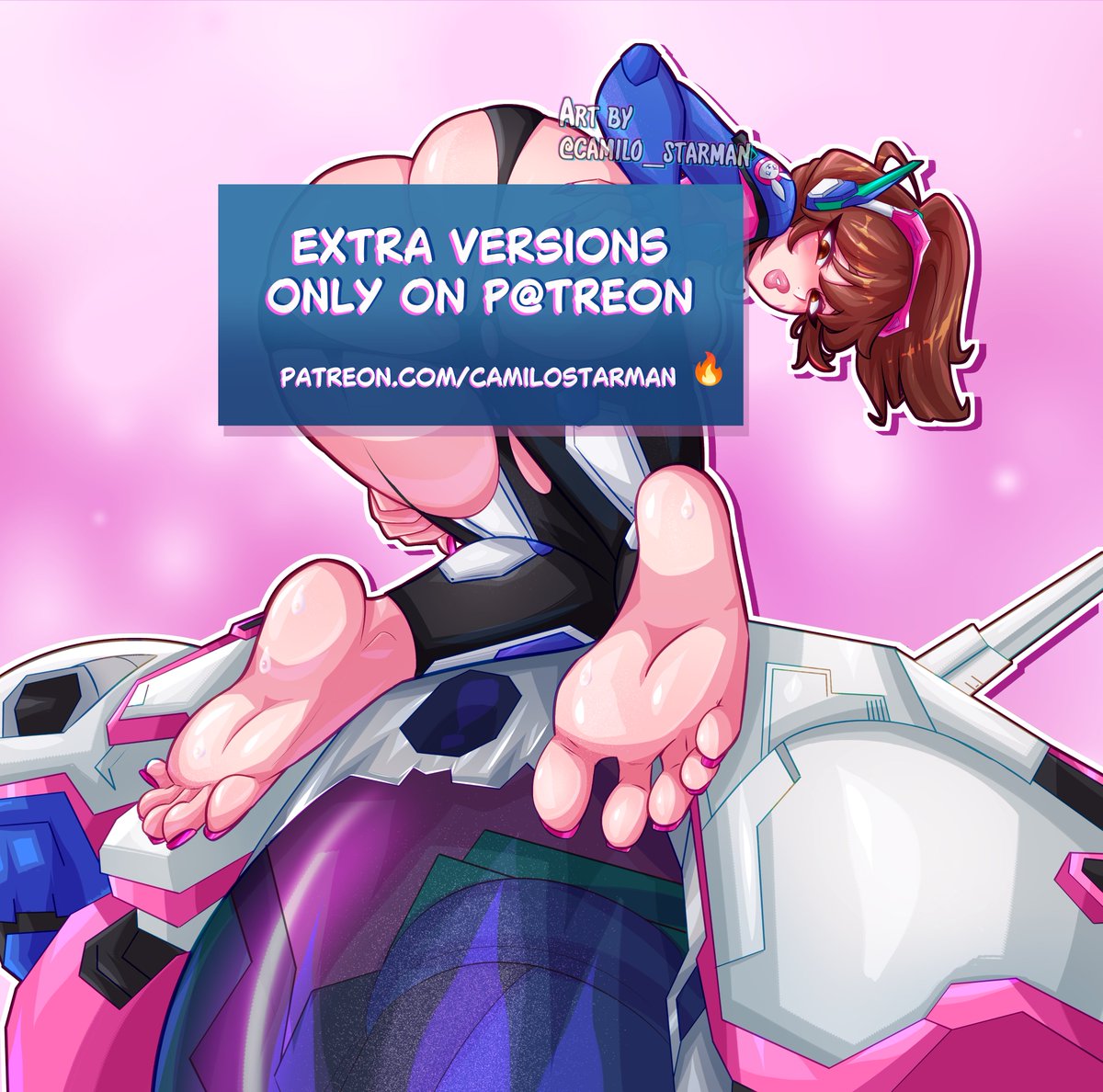 D.Va / Overwatch 2 
Thanks to my patrons and everyone who voted. A big thank you and hello! I hope you like this beautiful D.Va fan art. Extra versions available on Patreon.
#dva #overwatchfanart #overwatch #fanartgirl #waifufanart #dvaart