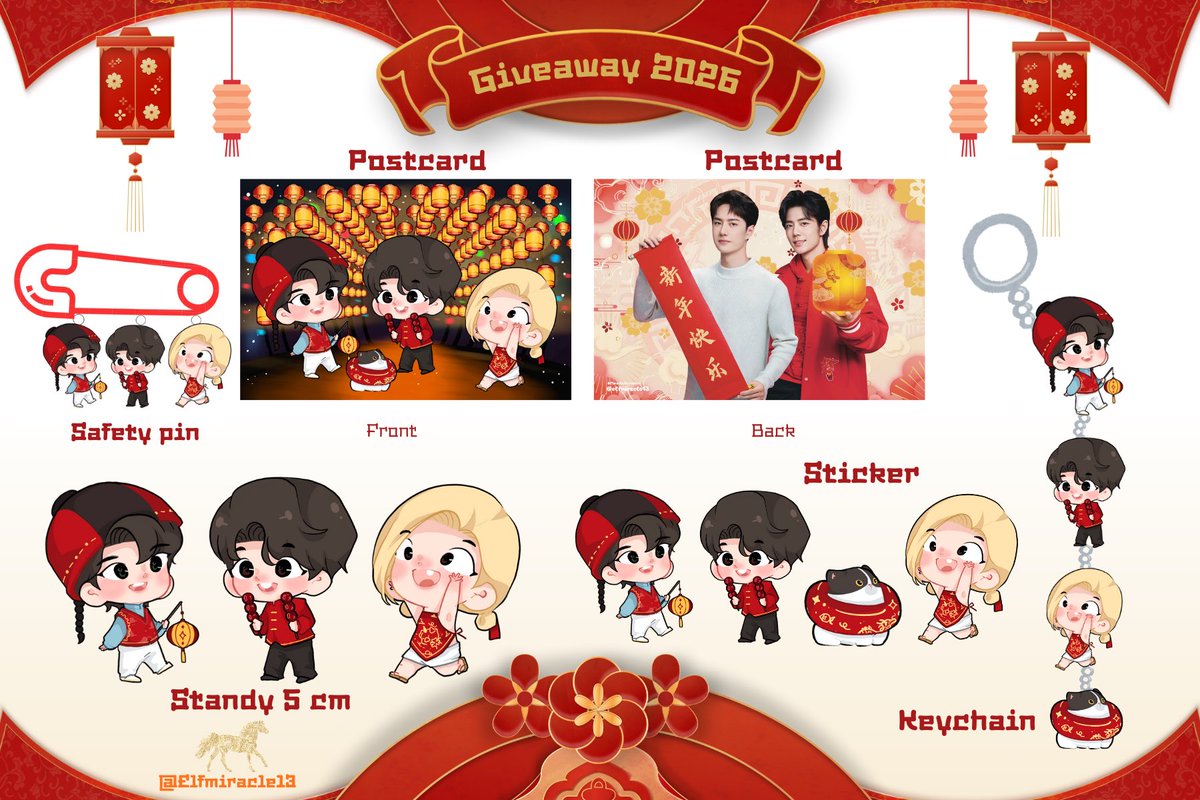 🧧Giveaway BZ Chinese New Year🧧

🍊ซิงเจียหยู่อี่ ซิงนี้ฟาไฉ🍊#Miracleอยากแจก

💚คิดหวังสิ่งใดขอให้สมหวังสมปรารถนา มีแต่ความสุขและร่ำรวยตลอดปี❤️

✨ตรุษจีนนี้รับเด็กๆกลับบ้านกันมั้ยคะ✨

🏮แจกที่งานหนัง Gezhi Town นะคะ🏮

📮รอบไปรฯ ถ้าเพื่อนๆ รอได้ ก็มีเช่นเคยคับ~

#Bozhan #BJYX