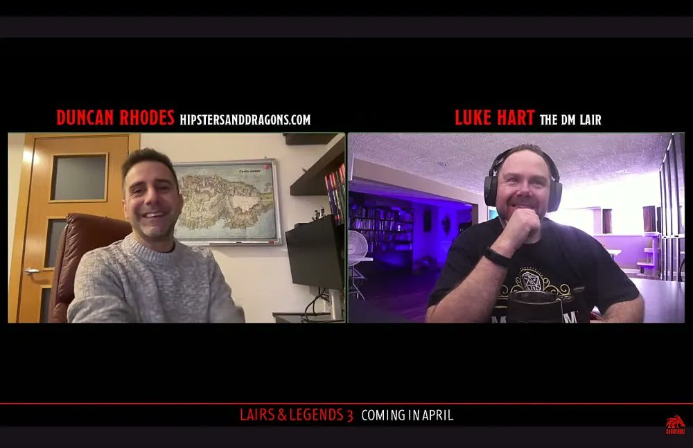 Really enjoyed my recent chat with Luke <a href="/TheDMLair/">Luke Hart</a> .... topic was "The Secret to Great D&amp;D Adventures" (both designing and running!). With a side portion of ALIEN RPG 👽... check it out here:

youtube.com/watch?v=vBcWuq…
