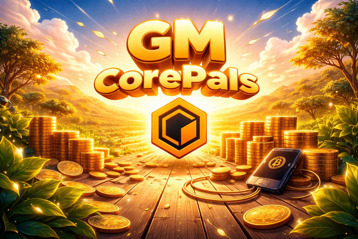 0xrolodot's tweet photo. Can I get a GM from $CORE community?
GM GM #COREPALS 🔶 ☀️ https://t.co/mT5nnDKUp5