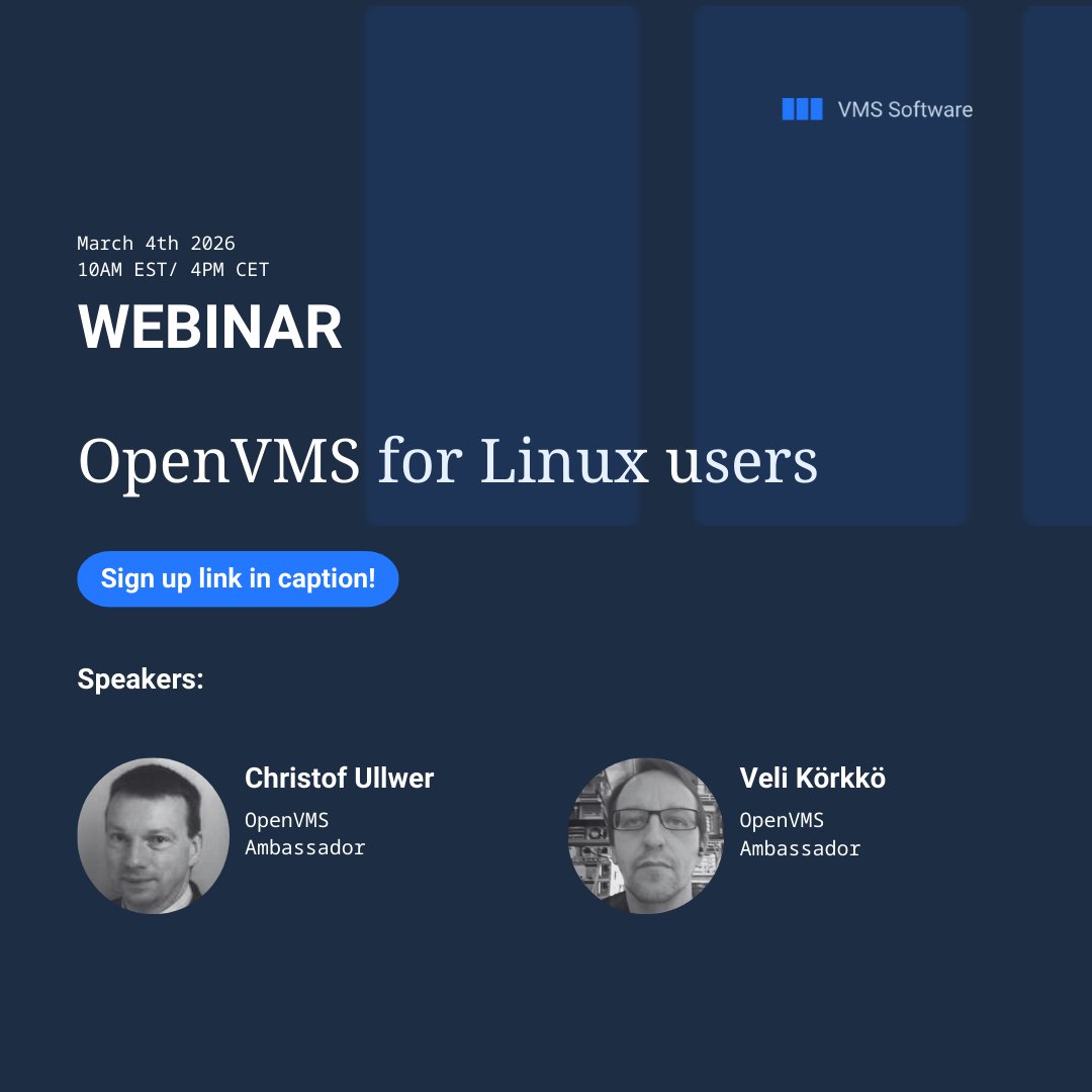 VMS Software Inc. tweet media