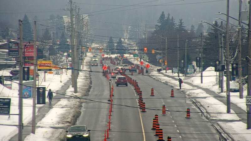 ST JOSEPH between Jeanne D'Arc Blvd and Orleans Blvd -- reduced to 1 lane in each direction for watermain construction. (Feb 17-May 1) #otttraffic