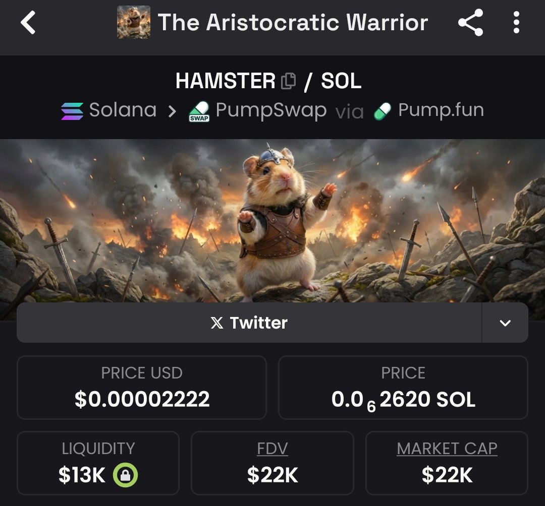 Bottom is in for the hamster. 

DD4jtnKdyPakShSx1JRwHu7Sk1UouM6Yn9vwtQJGpump