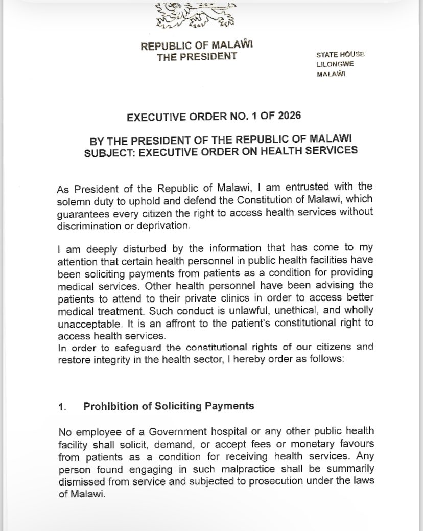 Platform for Investigative Journalism - Malawi tweet media