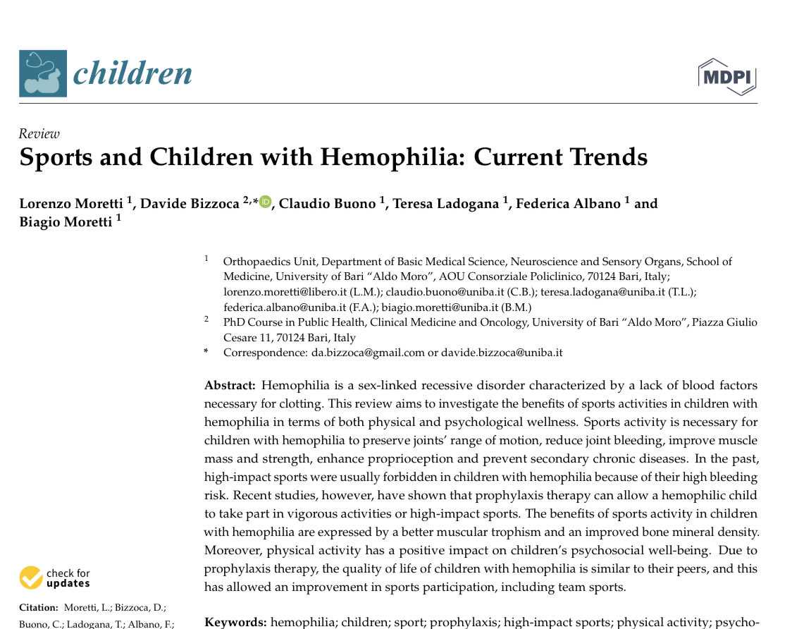 Los niños con hemofilia NECESITAN hacer  actividad física por razones funcionales y emocionales. Que Kevin no haya recibido su tratamiento es una clara violación del derecho humano a la vida.