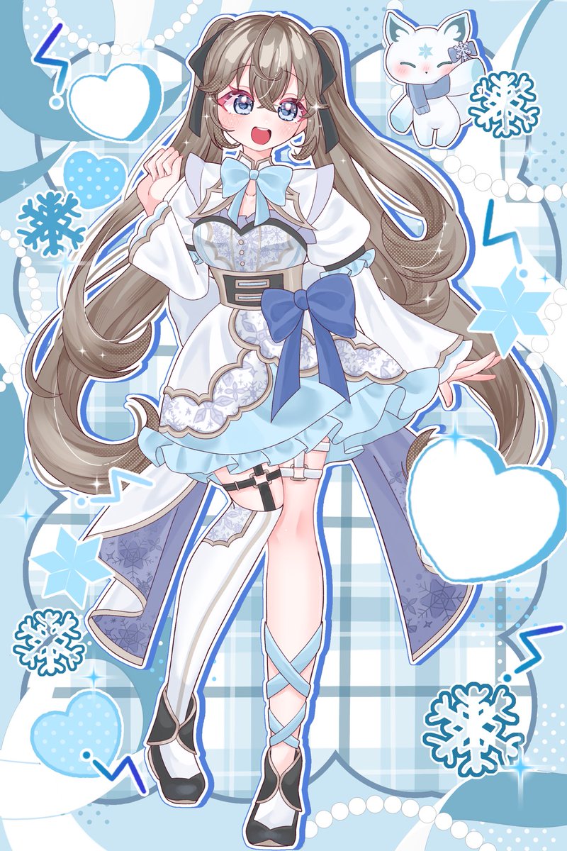 🦊立ち絵公開❄️】 この度、《@mayu_yumai 》様に立ち絵を描いて頂き