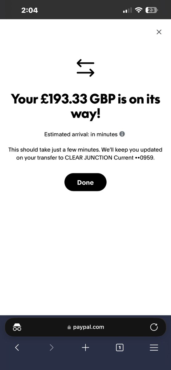 PayPal permanently suspended my account on December 17th due to a mistake on my end.

Today February 17th (after 2 months) I was allowed to withdraw the money to my bank account.

I am in Nigeria, I am in Nigeria. I told some people last month under <a href="/Morris_Monye/">Morris Monye</a>  tweet that