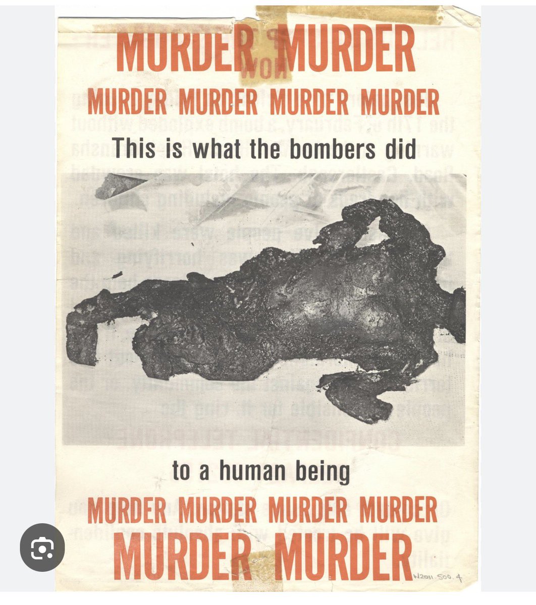 This is the advertisement posted after La Mon. 

Our First Minister tells us there was “No Alternative”