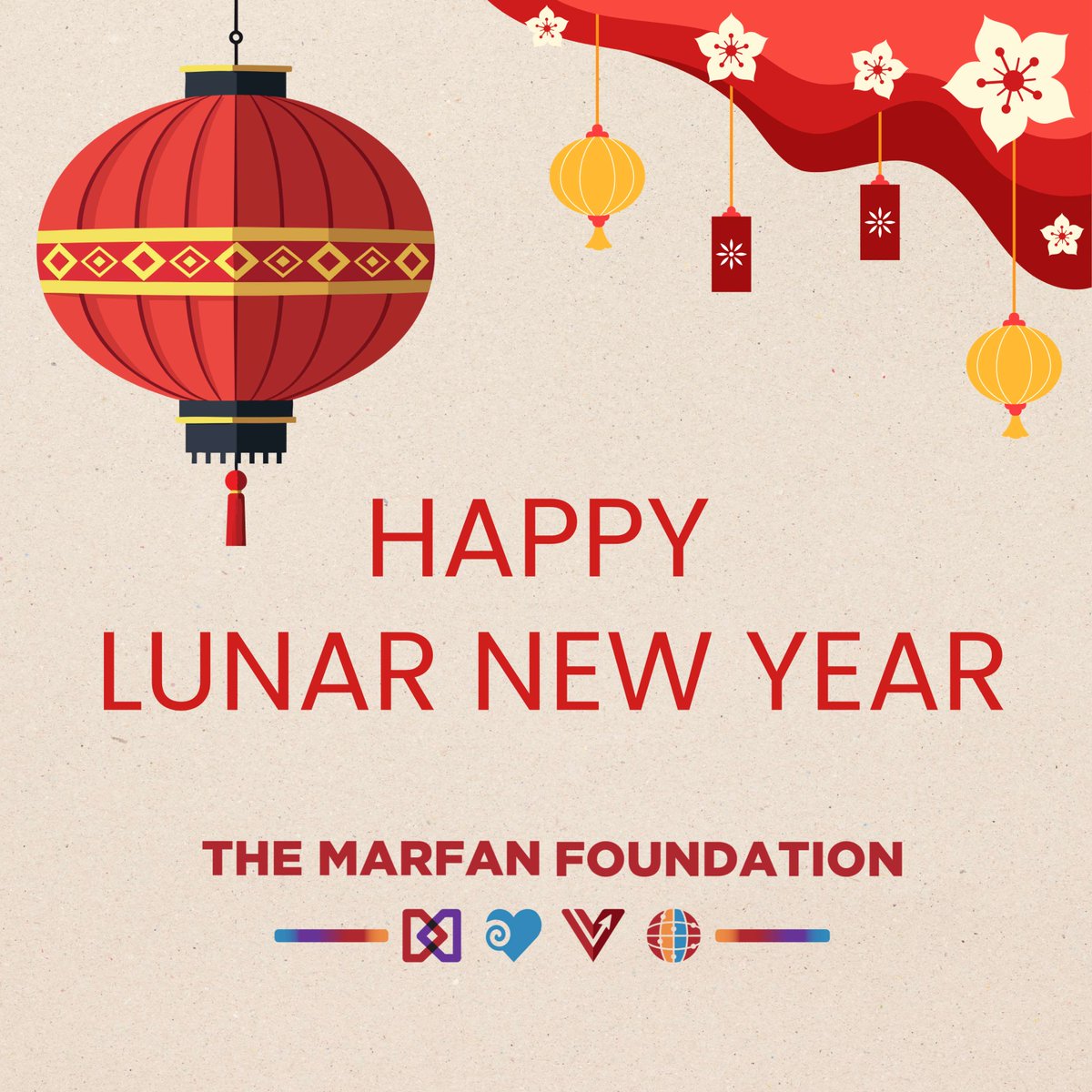 MarfanFdn's tweet photo. Happy Lunar New Year to all who celebrate. 🧧

May the year ahead bring health, strength, and connection to you and your loved ones.

#LunarNewYear #KnowConnectThrive https://t.co/V6o7yncKDq
