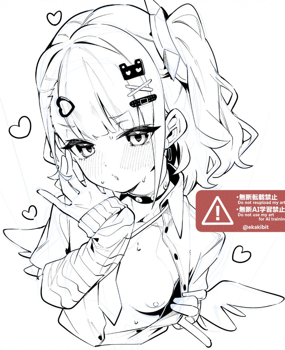 R18注意)線を引くストロークの練習(今更?)をこの二日間でやった成果 